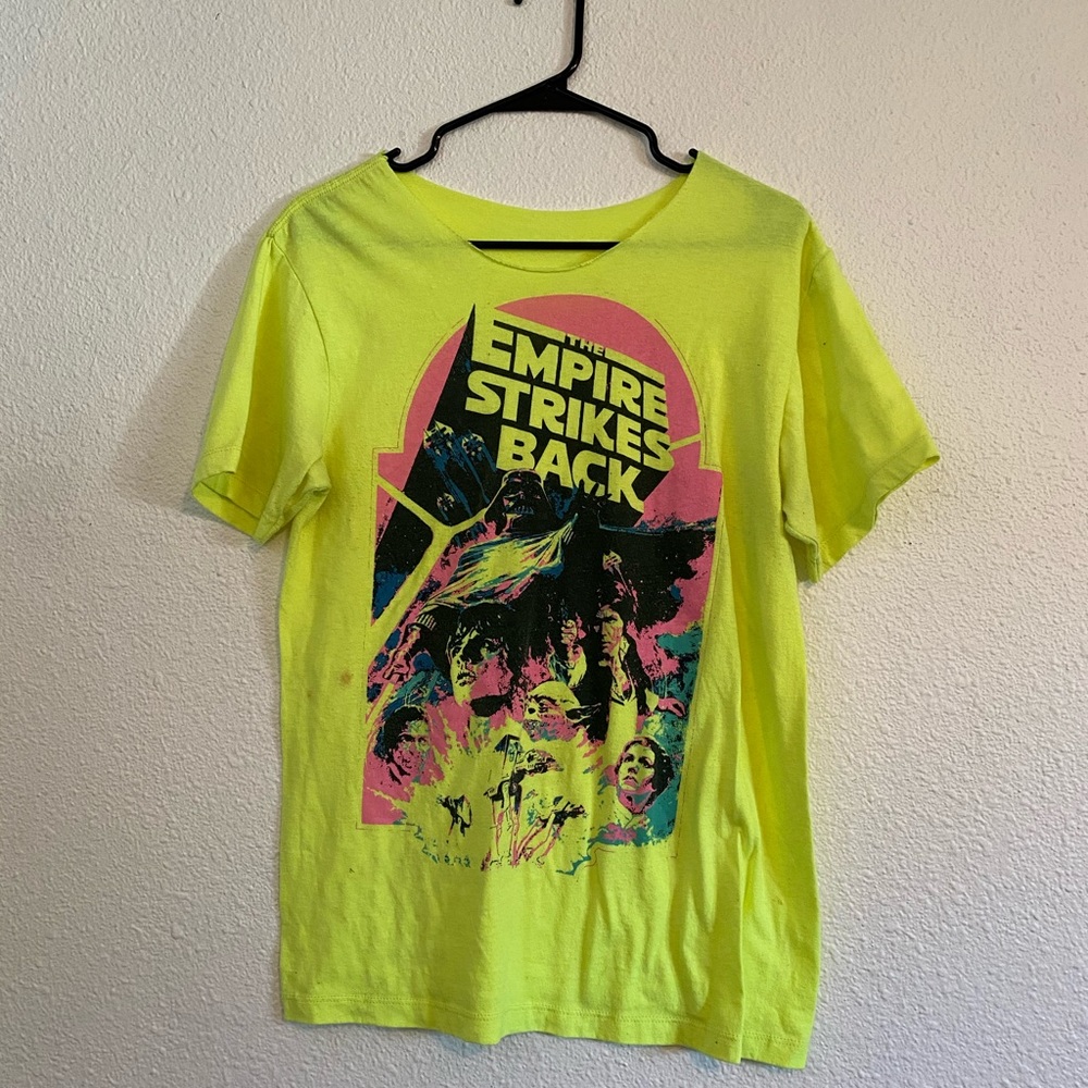 Vintage bright yellow Star Wars t-shirt med-XL